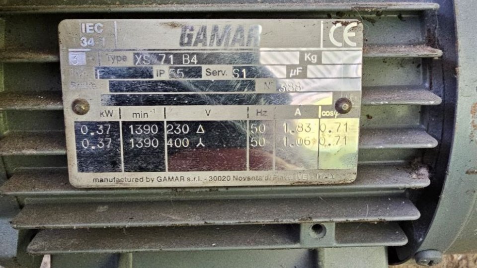 GAMAR MOTOR 0.37 KW -GAMAR ΚΙΝΗΤΗΡΑΣ 0,37 KW 1