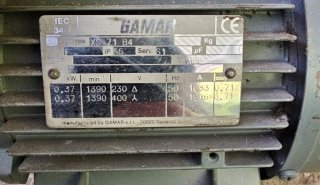 GAMAR MOTOR 0.37 KW -GAMAR ΚΙΝΗΤΗΡΑΣ 0,37 KW 1
